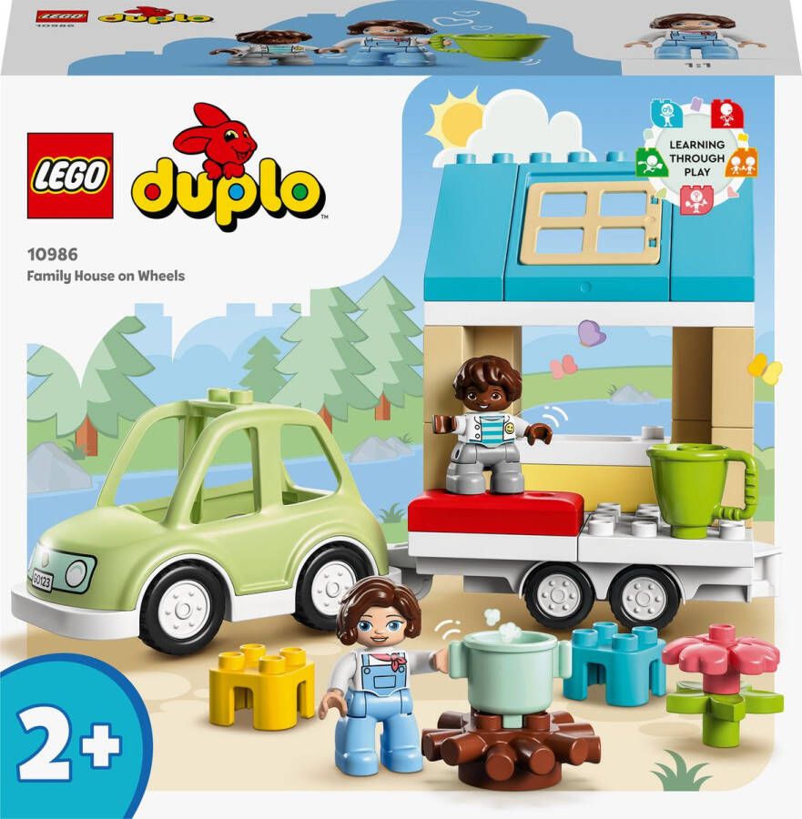 LEGO DUPLO Stad Familiehuis op wielen Peuterspeelgoed 10986