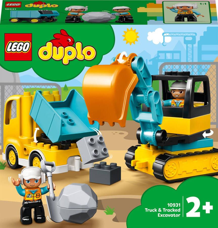 LEGO DUPLO Truck & Graafmachine met rupsbanden 10931