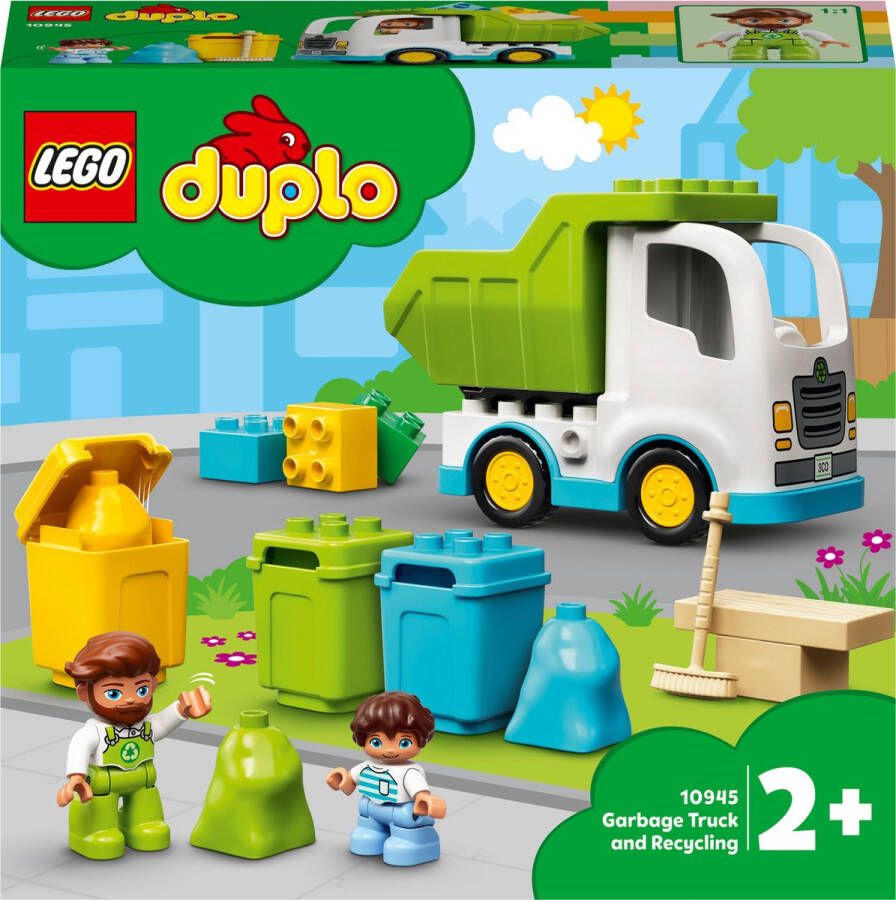 LEGO DUPLO Town Vuilniswagen & Recycling Speelgoed