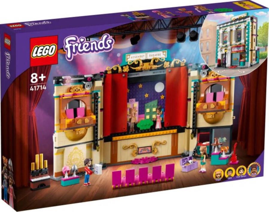 LEGO Friends 41714 vrienden Andreas theaterschool