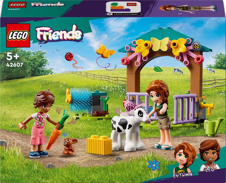 LEGO Friends 42607 autumns schuur met kalfje boerderij
