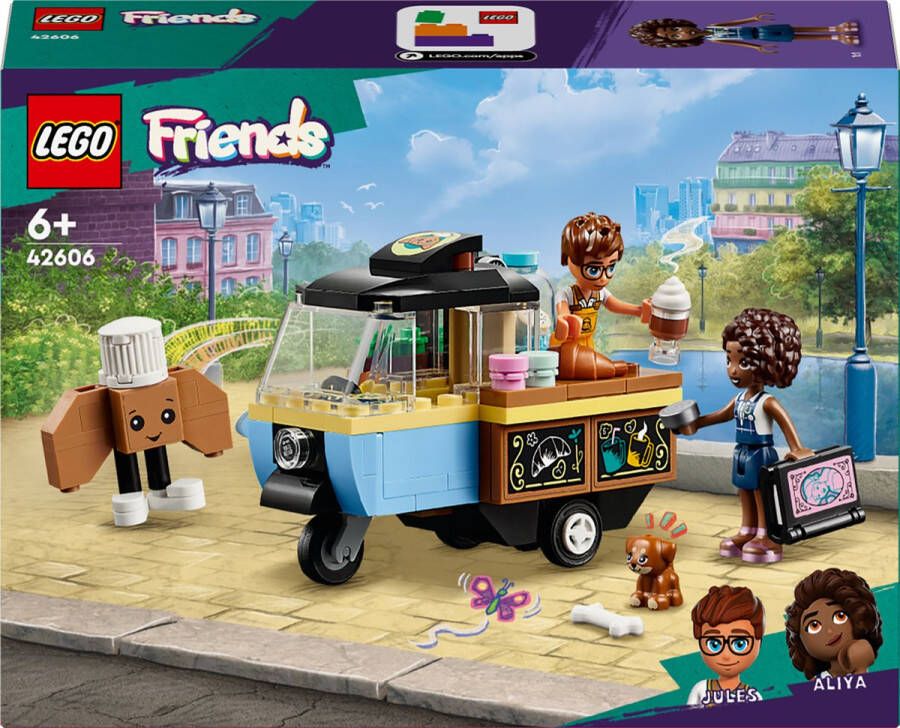 LEGO Friends Bakkersfoodtruck Bakkerij Speelgoed Voertuig Set met Mini Poppetjes 42606