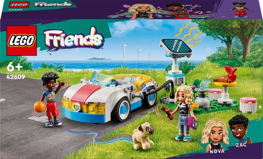 LEGO Friends Elektrische auto en oplaadpunt 42609