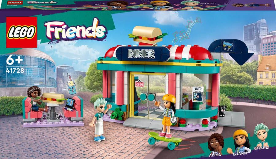 LEGO Friends Heartlake restaurant in de stad Speelgoed Set met Personages voor 2023 41728