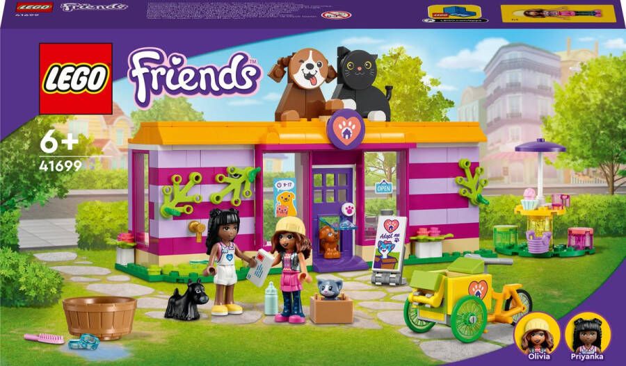 LEGO Friends Huisdierenadoptie Café Dierenreddings Speelset 41699