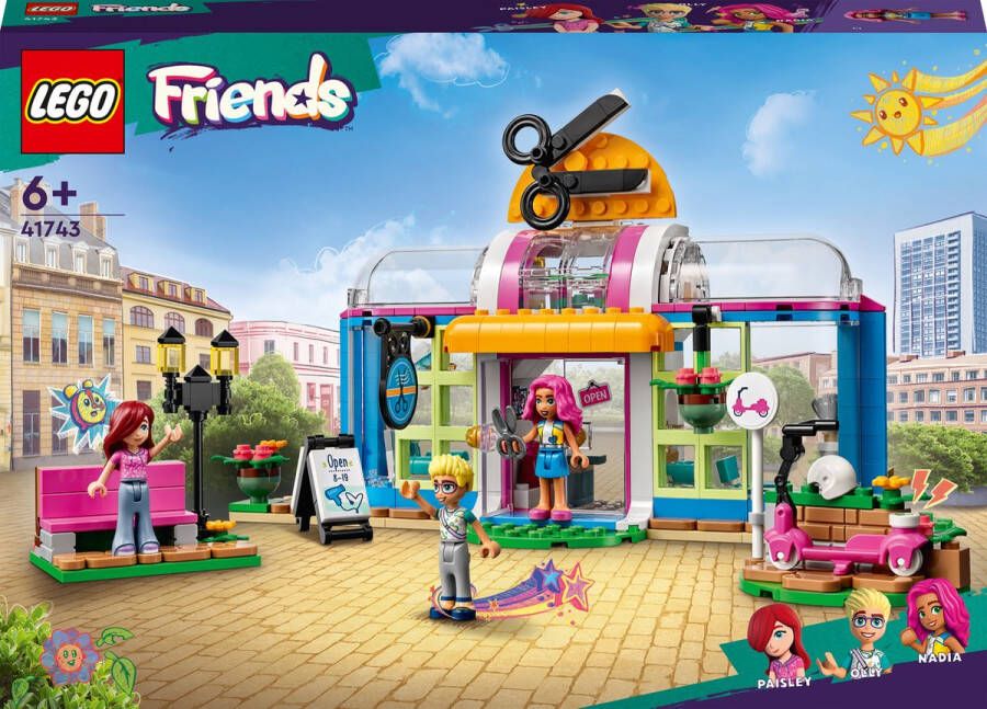 LEGO Friends Kapper Creatief Kapsalon Speelgoed met Paisley en Olly Minipoppetjes 41743