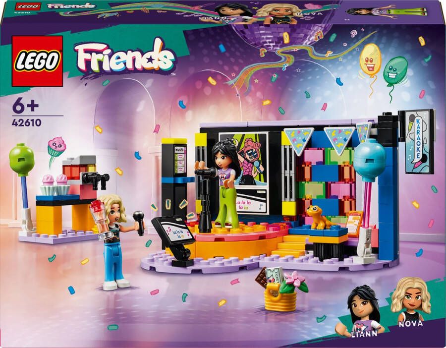 LEGO Friends 42610 karaoke muziekfeestje mini poppetjes