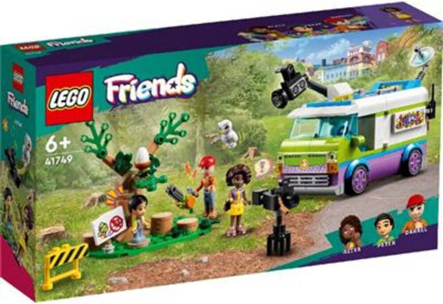 LEGO Friends Nieuwsbusje Dieren Redden Speelgoed voor 6+ Jaar Oude Kinderen 41749