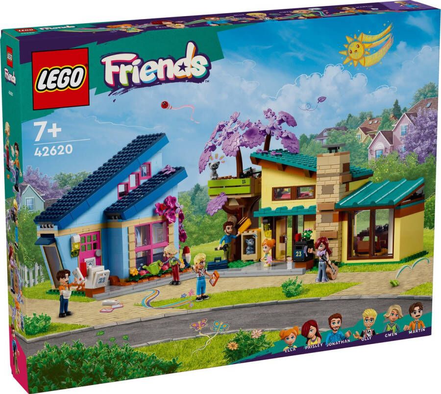 LEGO Friends Olly en Paisley's huizen 42620