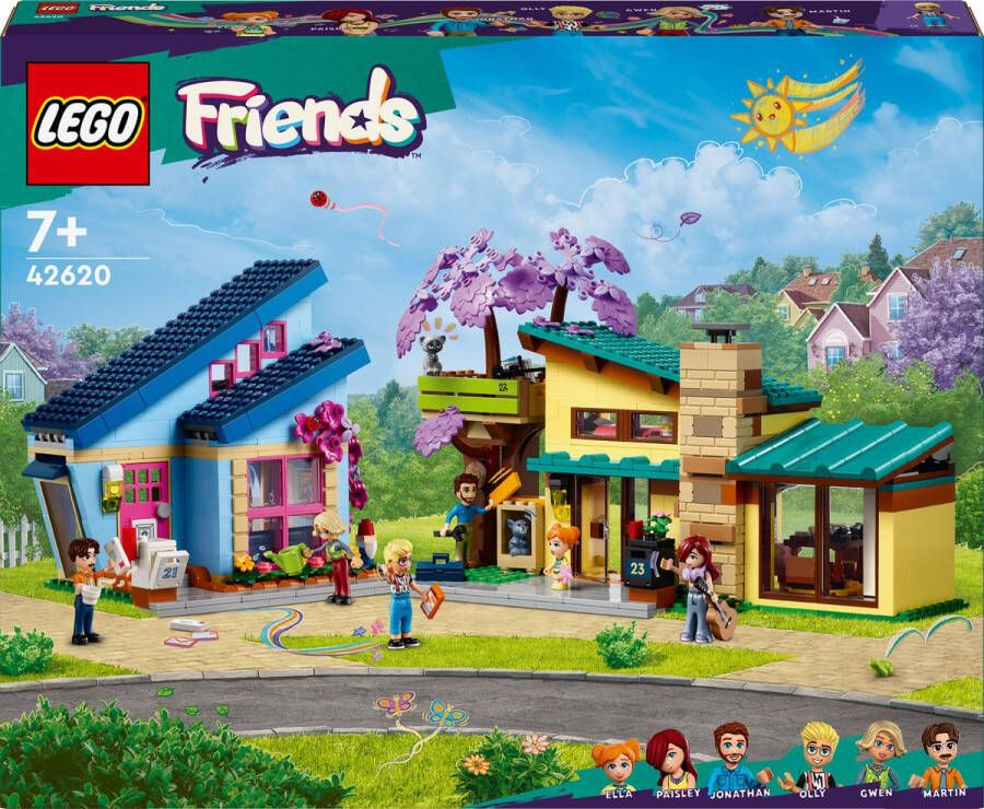 LEGO Friends 42620 Olly en Paisley&apos;s huizen