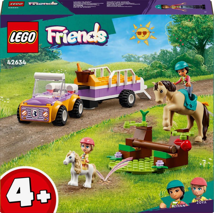 LEGO Friends 42634 Paard en pony aanhangwagen