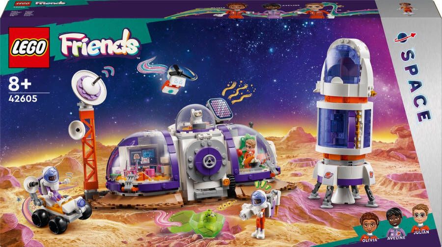 LEGO 42605 Friends Ruimtebasis op Mars en raket Speelgoed