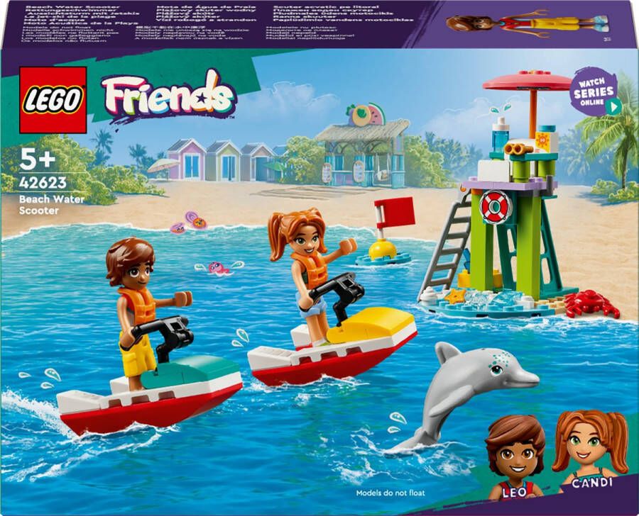 LEGO Friends Strand waterscooter Speelgoed Voertuig Set met Poppetjes voor Kinderen 42623