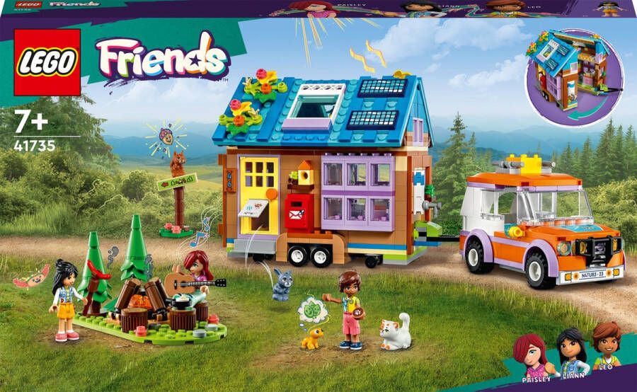 LEGO Friends Tiny House Kampeerset met Bos Huisdieren en Speelgoedauto 41735