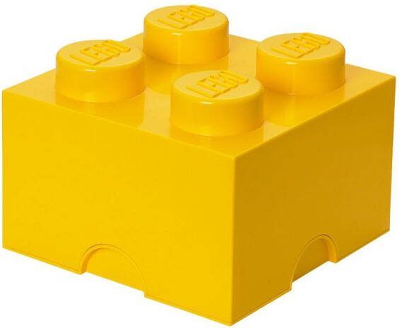 LEGO Gaming Toys Creatief Artwork Diy Yellow Storage Brick Stackable 4