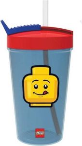 LEGO Iconic Drinkbeker Classic 500 ml Met Rietje Blauw