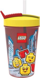 LEGO Iconic Drinkbeker Girl 500 ml Met Rietje Rood