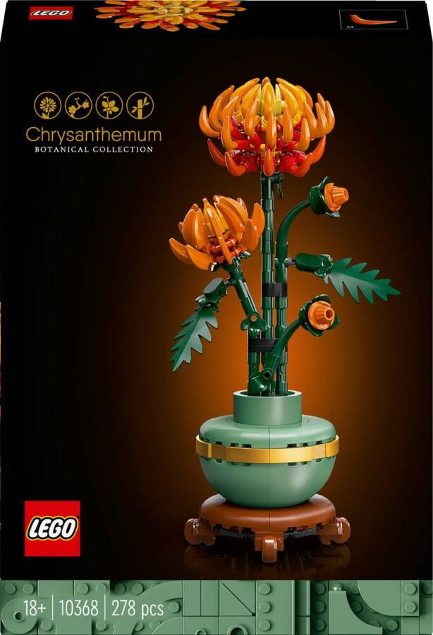 LEGO Icons Chrysant decoratieve bloemenbouwset 10368 Icons