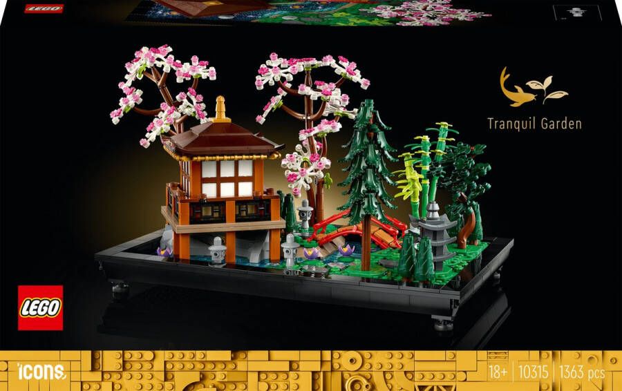 LEGO Icons Rustgevende tuin Botanisch Mindfulness Bouwpakket voor Volwassenen 10315
