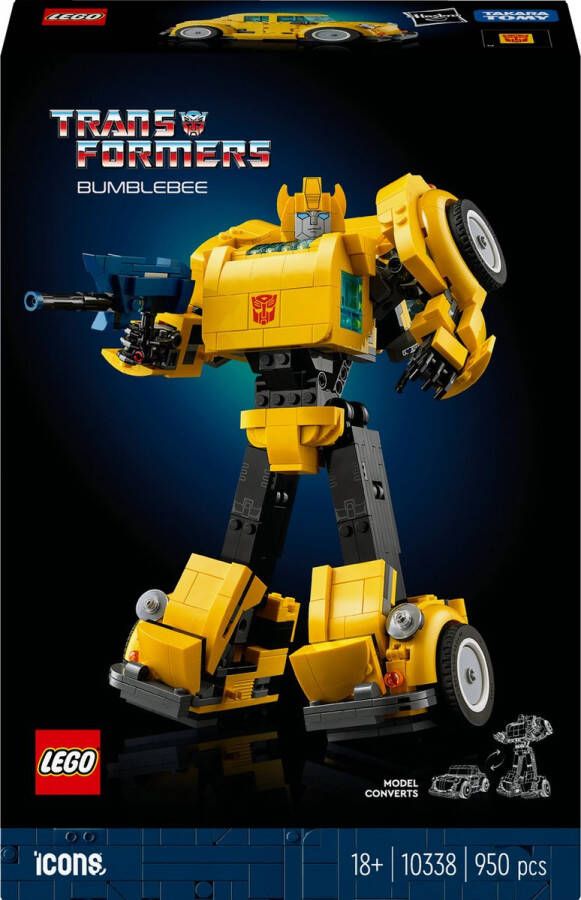 LEGO Icons 10338 Transformers Bumblebee Robotfiguur voor volwassenen Voertuig