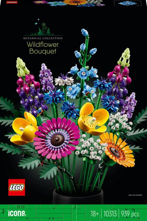 LEGO Icons Wilde Bloemen Boeket Bouwset voor Volwassenen Botanical Collection 10313