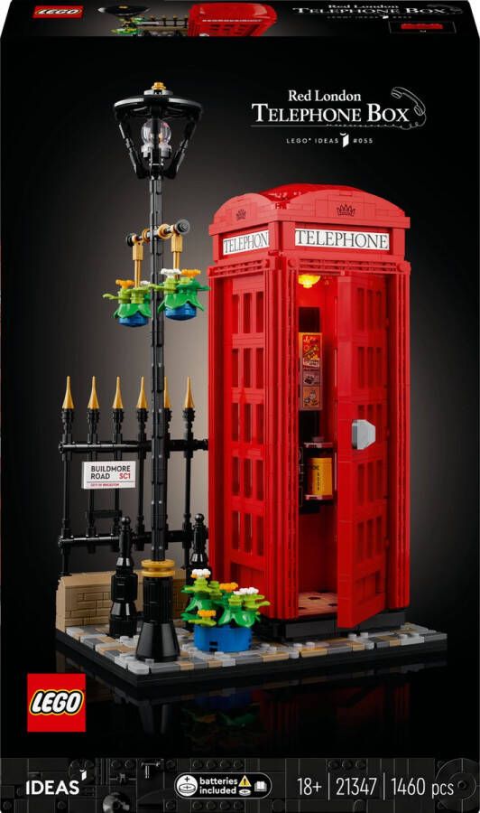 LEGO Ideas 21347 Londense telefooncel woondecoratie voor anglofielen