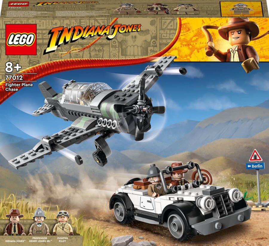 LEGO Indiana Jones Gevechtsvliegtuig Achtervolging Vliegtuig Speelgoed 77012