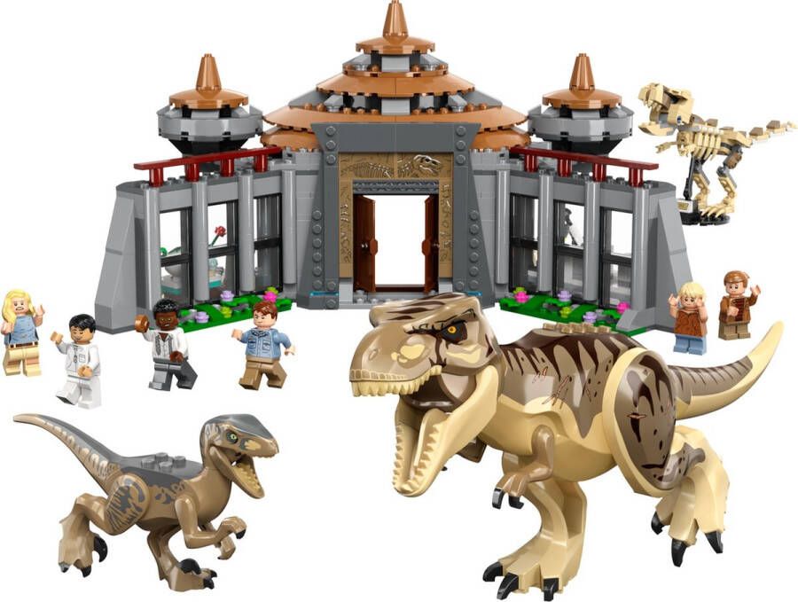 LEGO Jurassic Bezoekerscentrum: T. rex & Raptor Aanval 76961