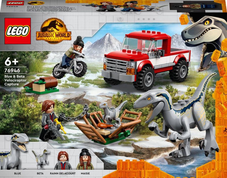 LEGO Jurassic World 76946 Blue & Beta Velociraptorvangst