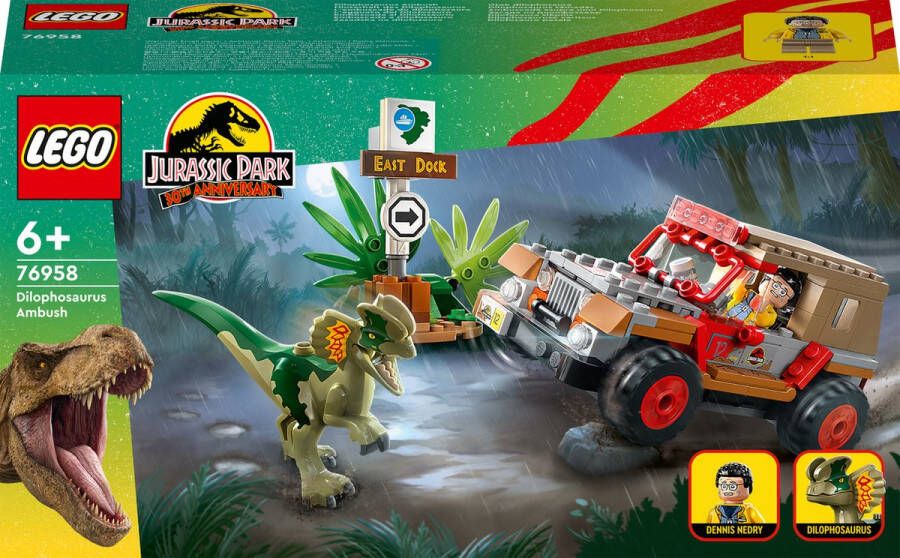 LEGO Jurassic World Dilophosaurus Hinderlaag Dinosaurus Speelgoed 76958