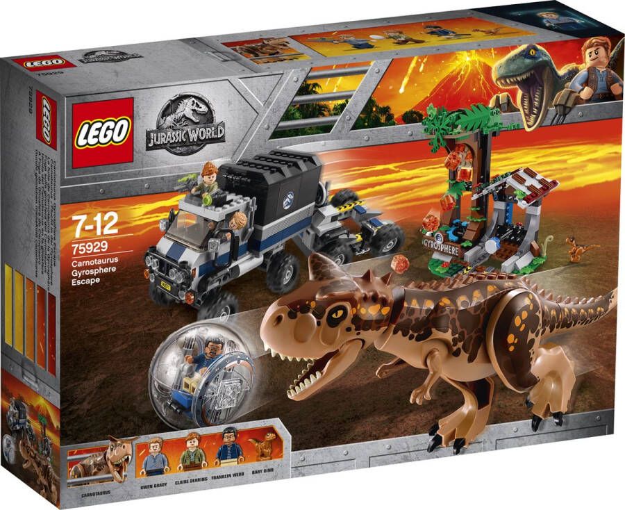 LEGO Jurassic World Gyrobolontsnapping van Carnotaurus 75929