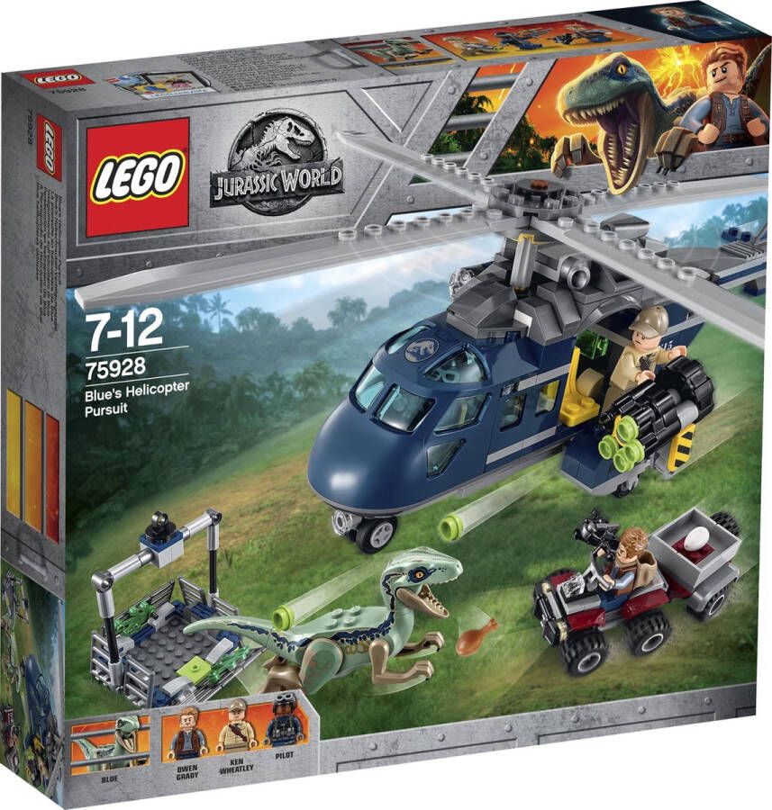 LEGO Jurassic World Helikopterachtervolging van Blue 75928