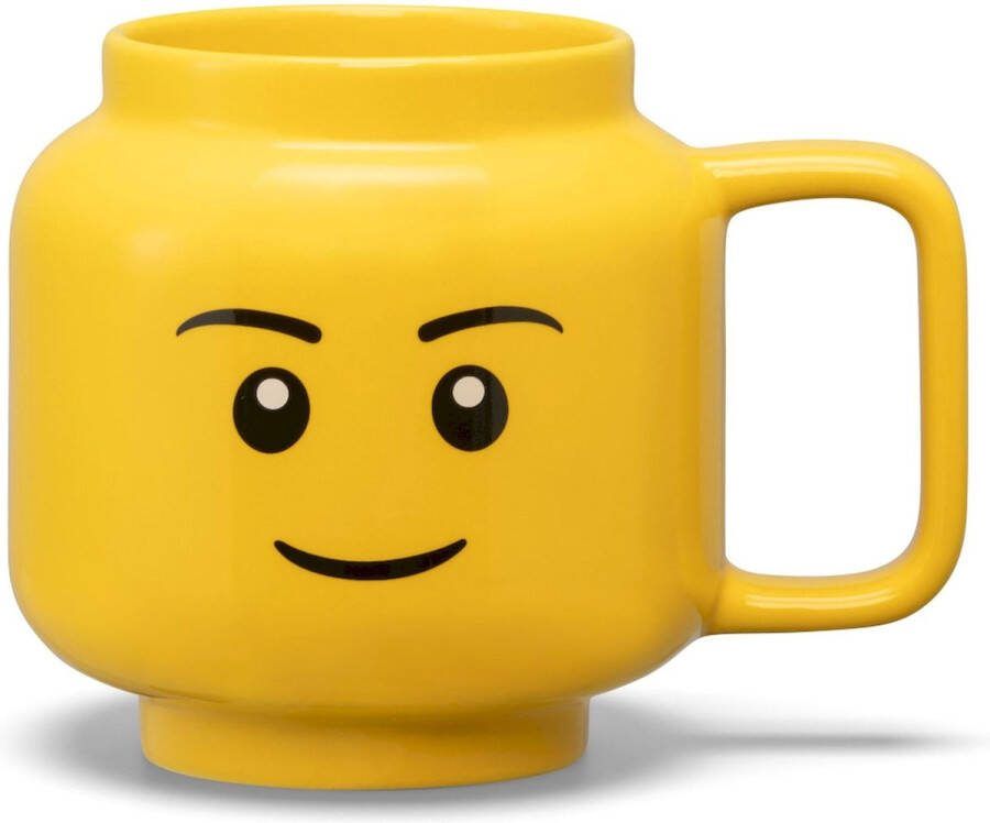LEGO Keramische Mok Hoofd Boy 530 ml Aardewerk Geel