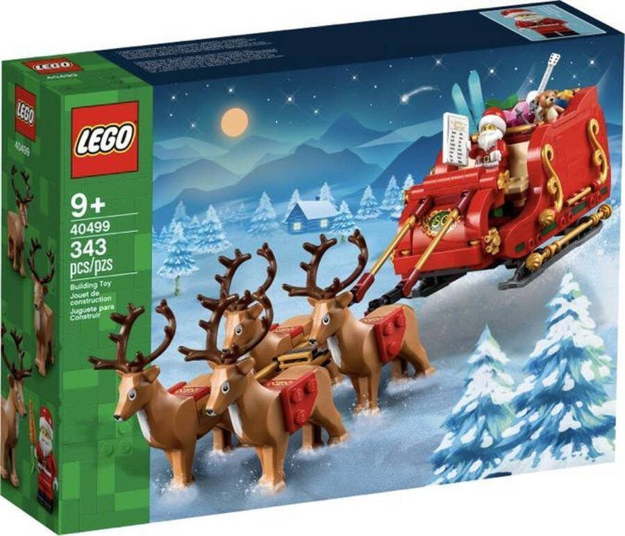 LEGO Arrenslee Kerstdecoratie en Speelgoed voor 9 jaar en Ouder met Dieren Figuren 40499