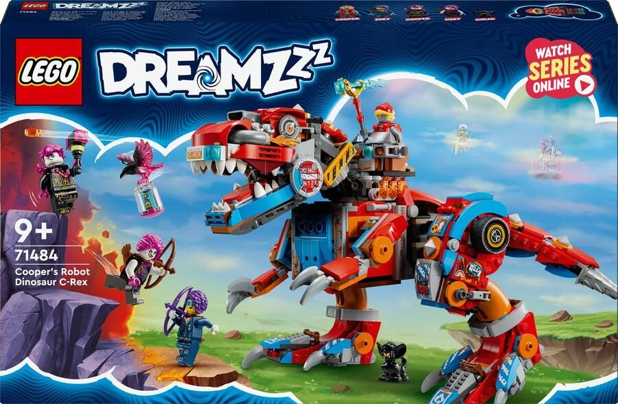 LEGO DREAMZzz 2-in-1 Coopers robotdinosaurus C. Rex Dinosaurus Speelgoed voor Kinderen 71484