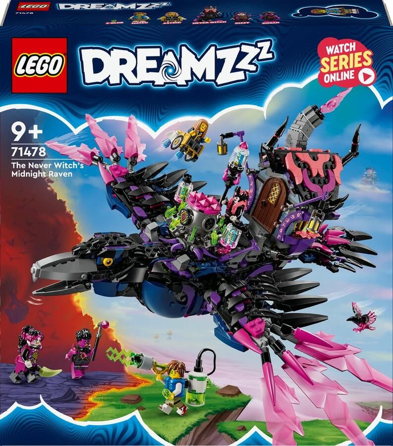 LEGO DREAMZzz 2-in-1 De Middernachtraaf van de Neder Heks Dieren Speelgoed voor Kinderen 71478