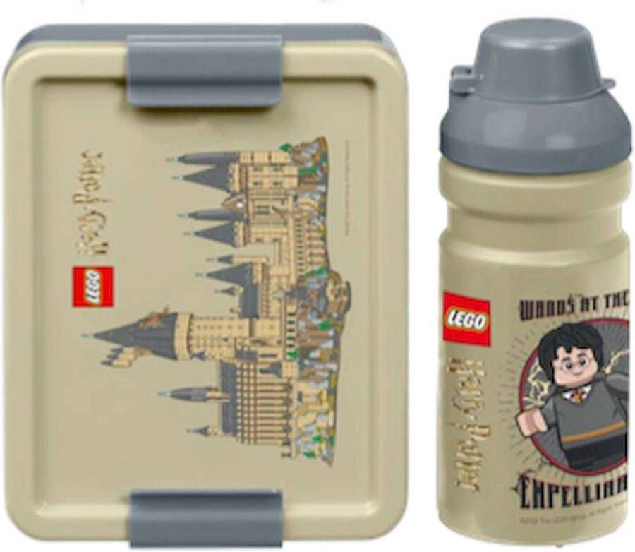 LEGO Lunchset Harry Potter Hogwarts Kunststof Beige