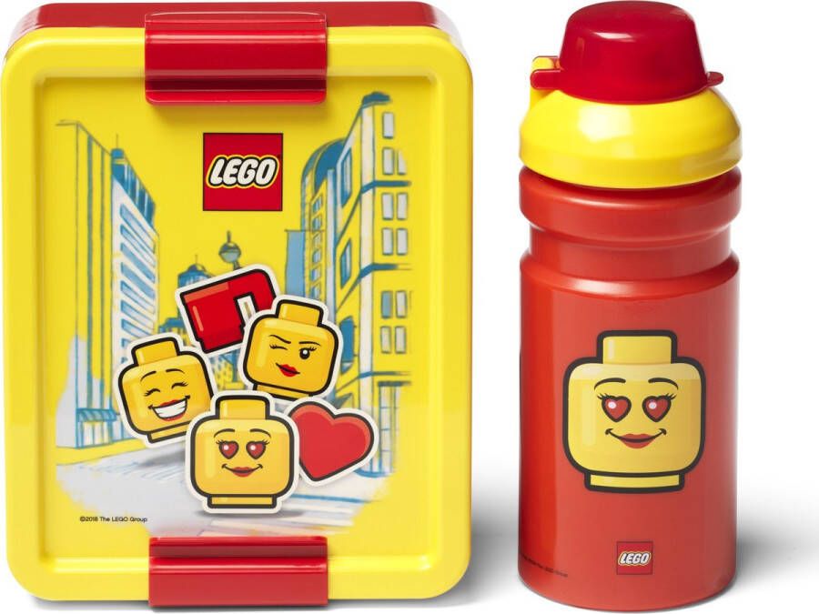 LEGO Lunchset Iconic Girl Polypropyleen Rood