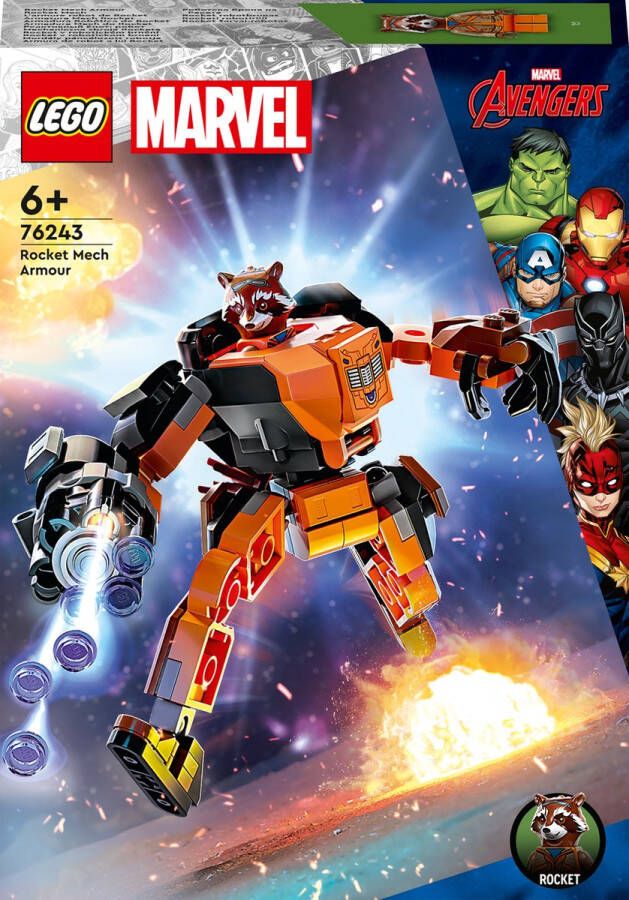 LEGO Marvel Avengers Marvel Rocket mechapantser 76243