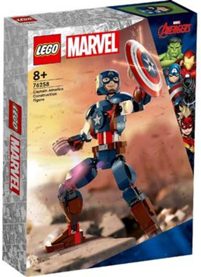 LEGO Marvel Captain America bouwfiguur Avengers Speelgoed 76258
