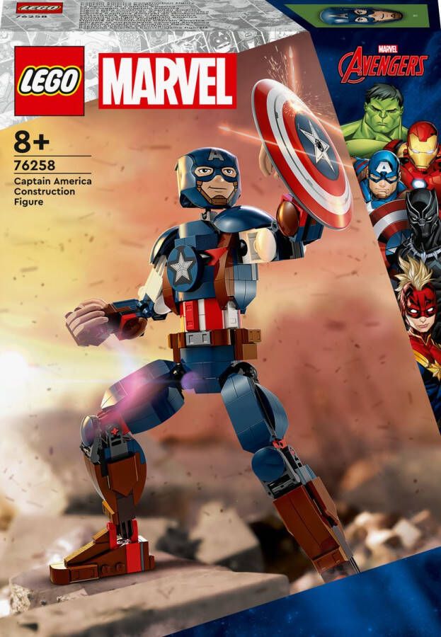 LEGO Marvel 76258 Super Heroes ï¿Marvel Captain America bouwfiguur