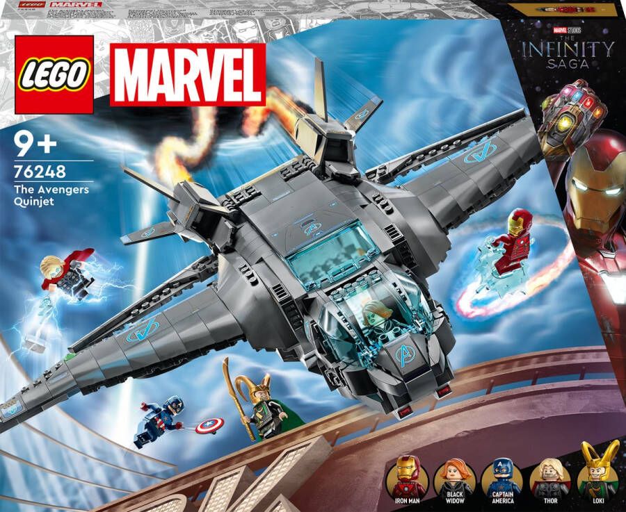 LEGO Marvel De Avengers Quinjet Infinity Saga Set 76248