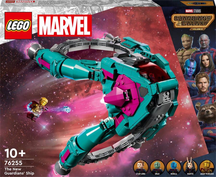 LEGO Marvel Het schip van de nieuwe Guardians of the Galaxy Constructie Speelgoed Set 76255