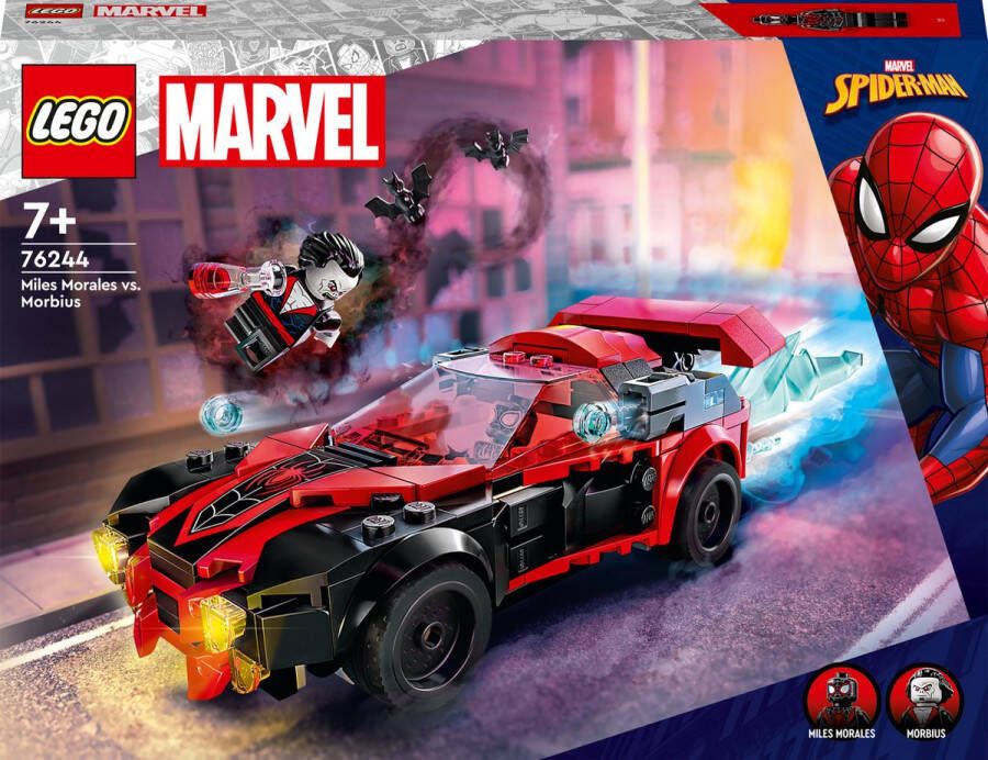 LEGO Marvel Miles Morales vs. Morbius Bouwset 76244