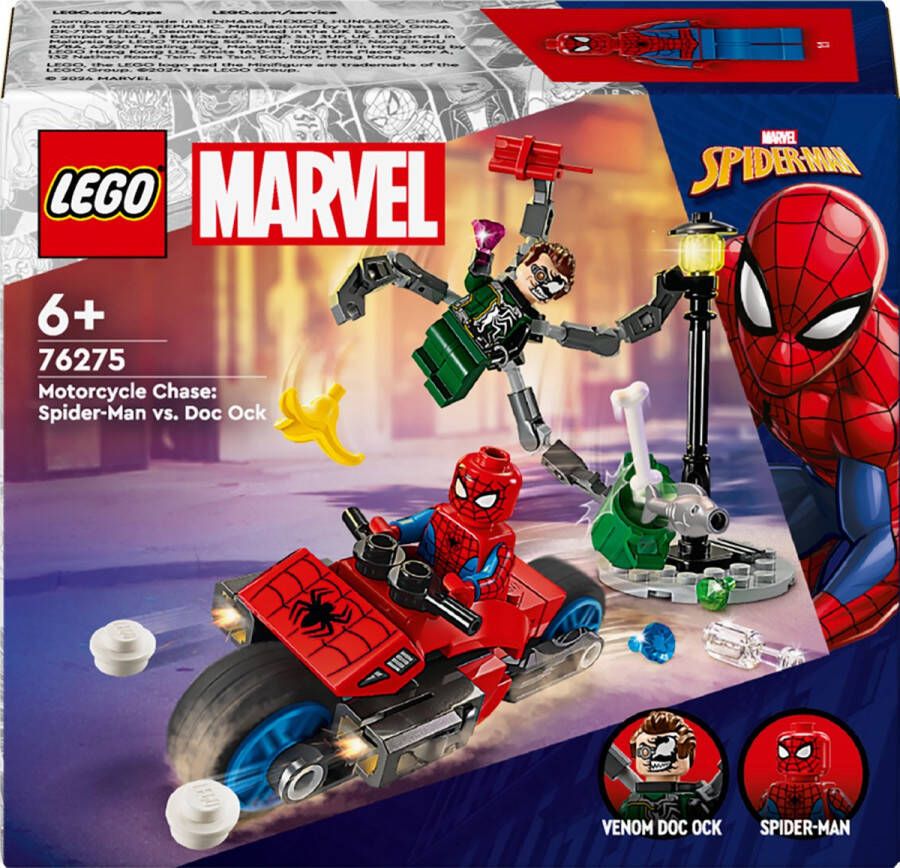 LEGO Marvel Super Heroes 76275 motorachtervolging: Spider-Man vs. Doc Ock set