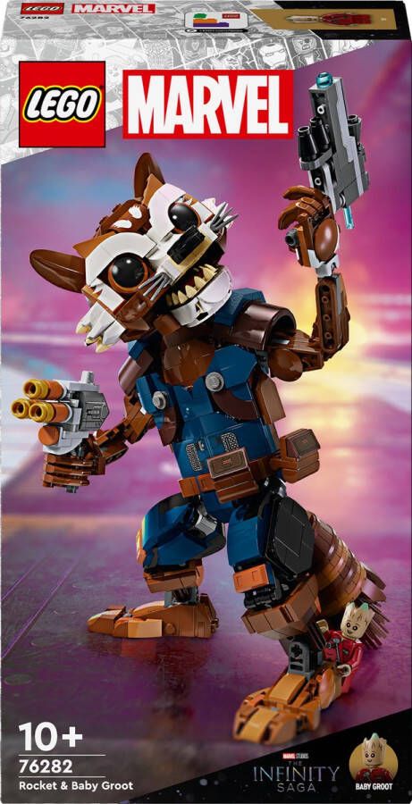 LEGO Marvel Rocket en Baby Groot 76282