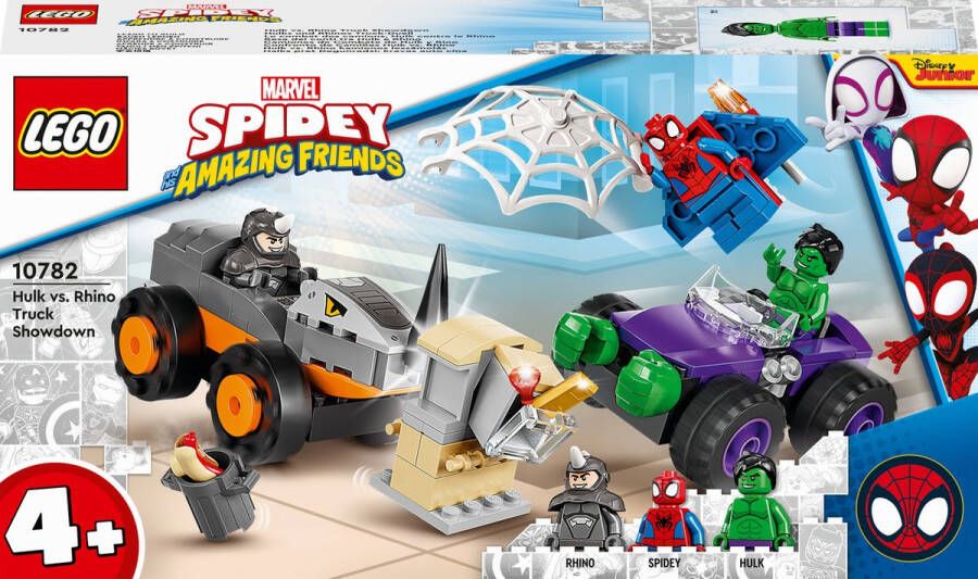 LEGO Marvel Spider-Man Hulk vs. Rhino truck duel 10782