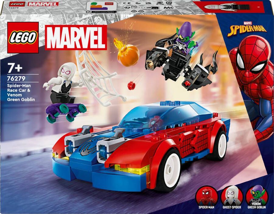 LEGO Marvel Super Heroes 76279 Spider-Man racewagen en Venom Green Goblin