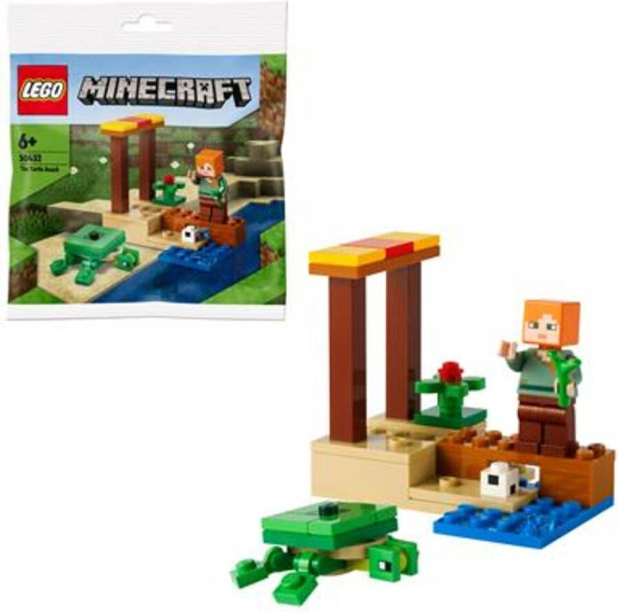 LEGO Minecraft 30432 Strand met Schildpad (polybag)