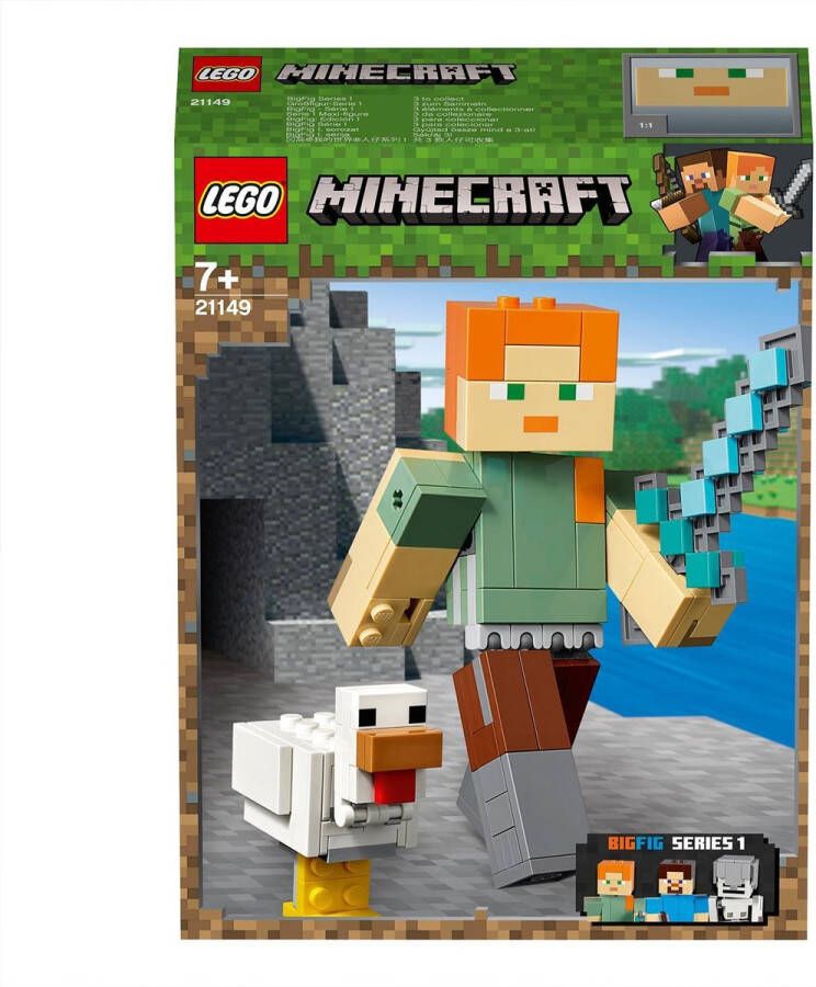 LEGO Minecraft BigFig Alex met Kip 21149